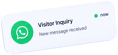 WhatsApp Visitor Inquiry